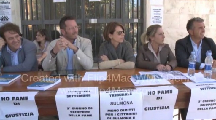 Avvocati Sulmona sciopero della fame