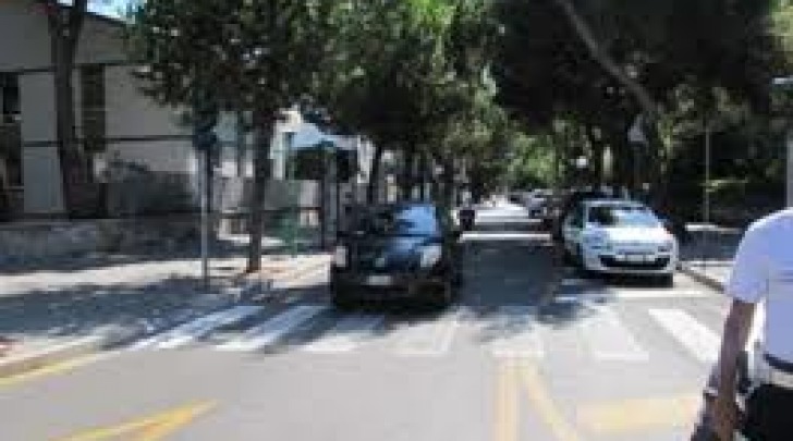 Uno scorcio di via De Amicis