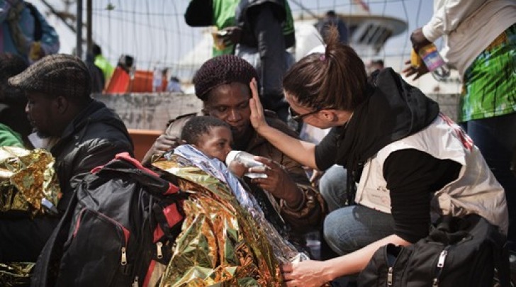 Foto di Medici Senza Frontiere a Lampedusa