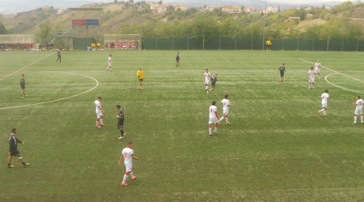 Un momento dell'amichevole con la Primavera della Virtus Lanciano