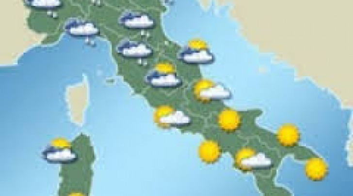 Risultati immagini per meteo italia sole/pioggia