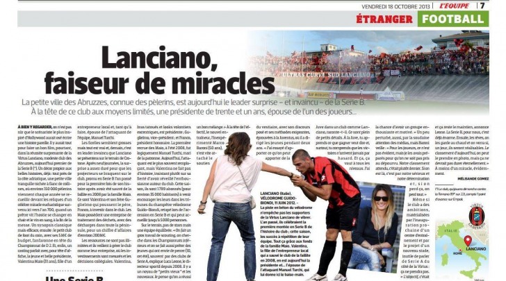 L'equipe sulla Virtus Lanciano
