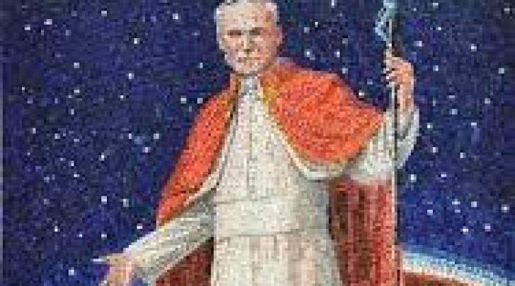 Il mosaico a papa Giovanni Paolo II