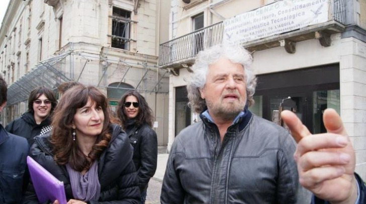 Enza Blundo e Beppe Grillo