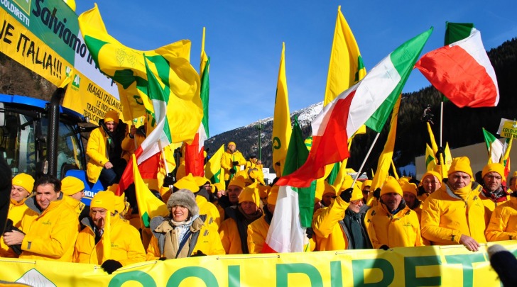 Manifestazione Brennero delegazione Abruzzo