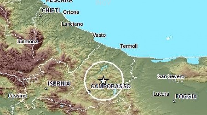 scossa sismica Campobasso