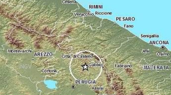 Sciame sismico Gubbio (Pg)
