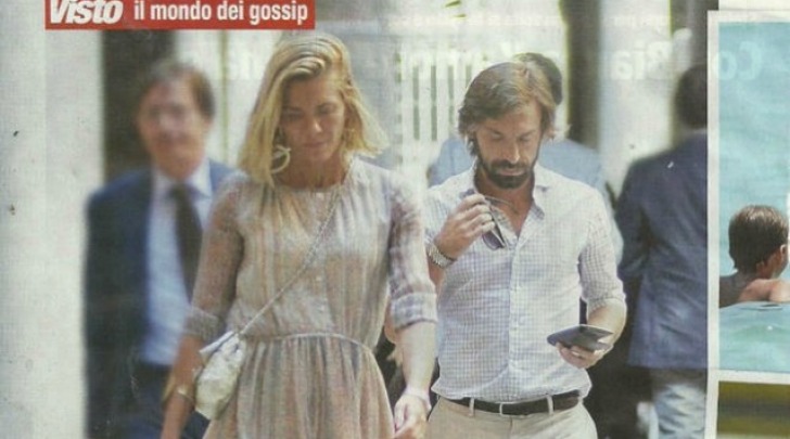 Andrea Pirlo e Valentina Bladini