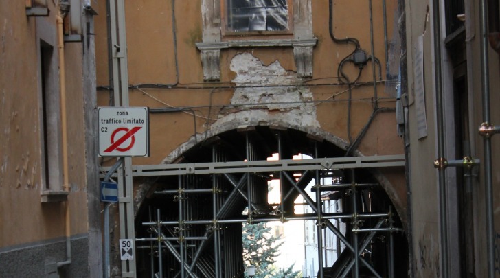 Particolare centro storico L'Aquila