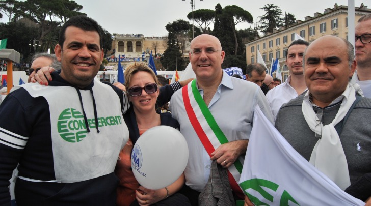 Manifestazione delle imprese a Roma