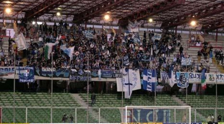 Tifosi biancazzurri a Cesena