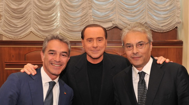 Nazario Pagano, Silvio Berlusconi e Gianni Chiodi 