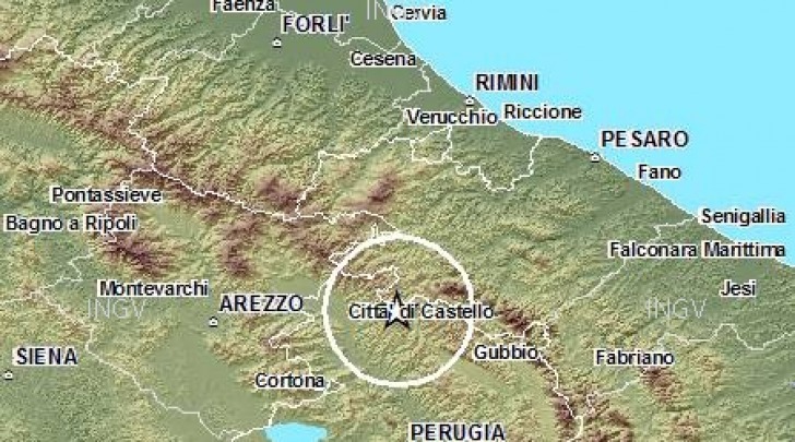 terremoto città di castello e gubbio