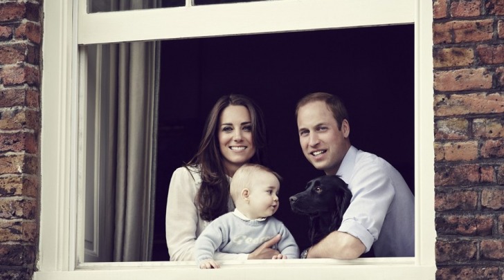 Kate Middleton, William, George e Lupo