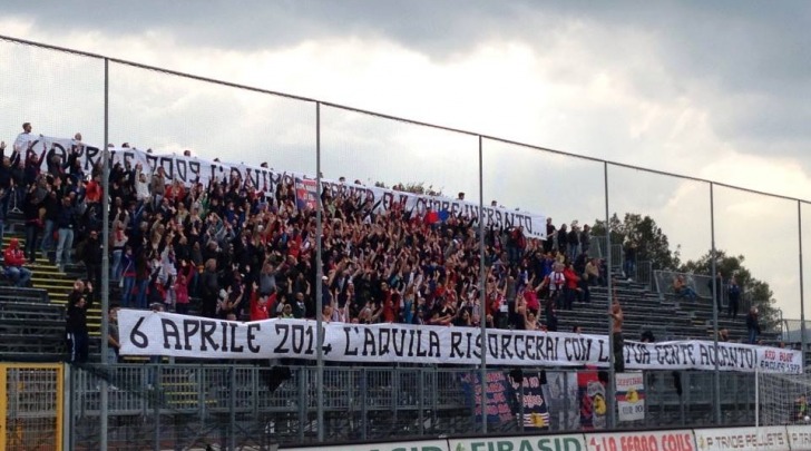 Gli aquilani a Gubbio, foto tratta dalla rete