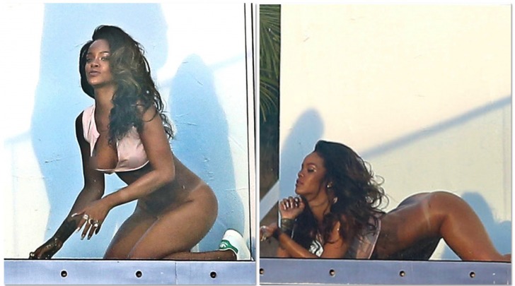 Rihanna senza slip