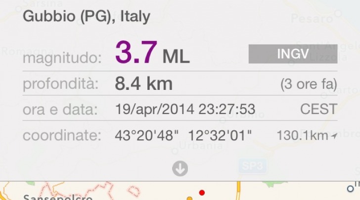 Sciame sismico Gubbio