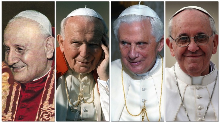 Roncalli-Wojtyla-Ratzinger-Francesco