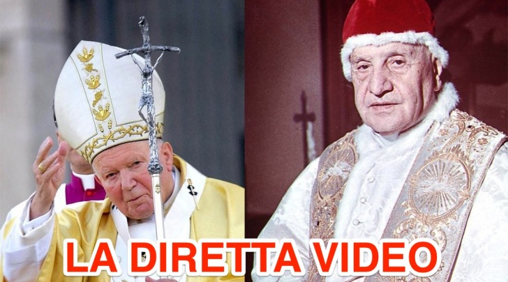 Canonizzazione Giovanni Paolo II e Giovanni XIII diretta video e twitter