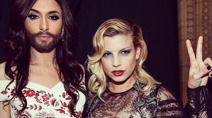 Conchita Wurst ed Emma Marrone