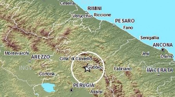 mappa terremoto