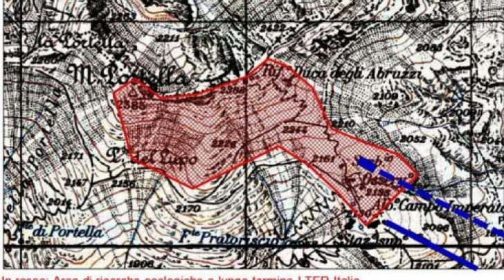 Tracciato nuova funivia Gran Sasso