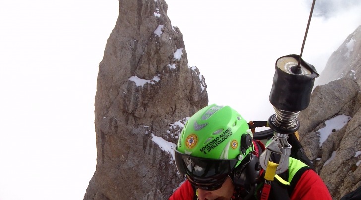 CNSAS alpinista recuperato Gran Sasso