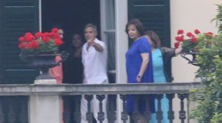 George Clooney, Amal Alamuddin e Baria Alamuddin