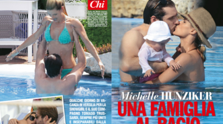 Michelle Hunziker, Tomaso Trussardi e Sole