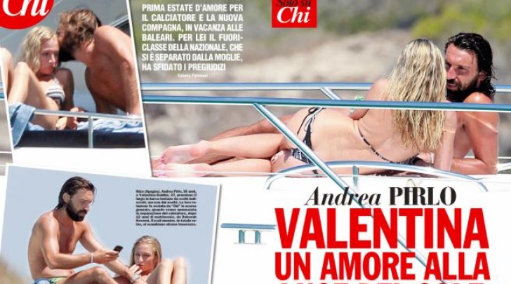 Valentina Baldini in topless con Andrea Pirlo