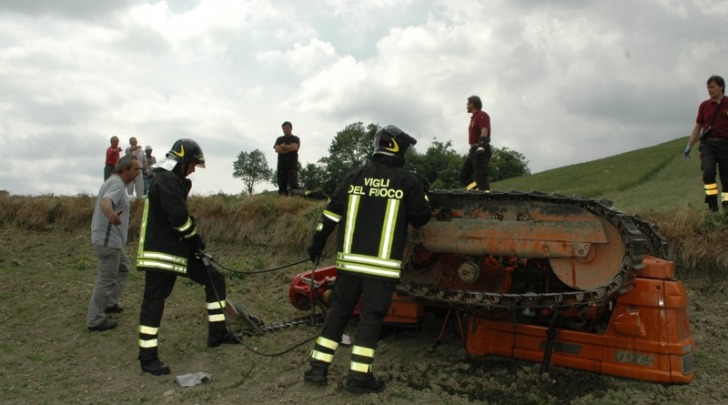 incidente con trattore