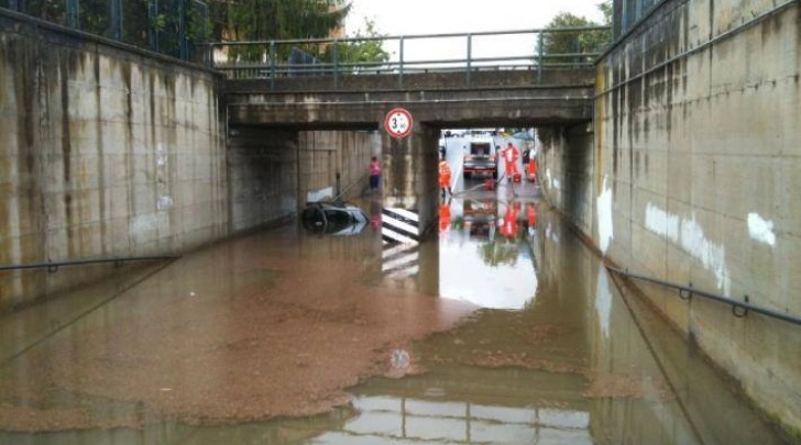 Sottopasso allagato Pescara