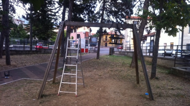Il parco giochi comunale di Magliano de' Marsi