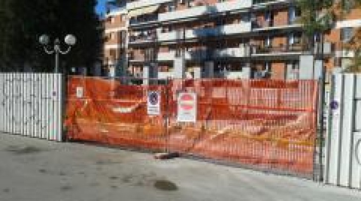 Cantiere in piazza Carafa