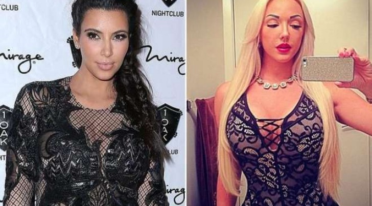 &#8203;Alexandra Harra e Kim Kardashian