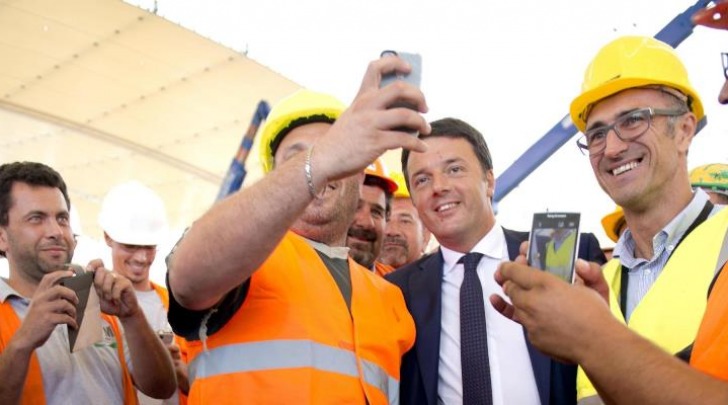 Matteo Renzi Cantieri L'Aquila