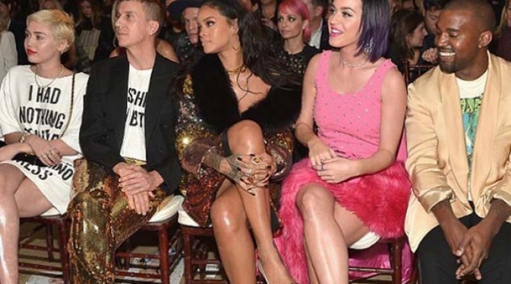 Miley Cyrus, Katy Perry, Rihanna, Kanye West e Jeremy Scott