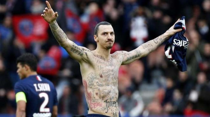 I tatuaggi di Ibrahimovic (Ansa/Web)