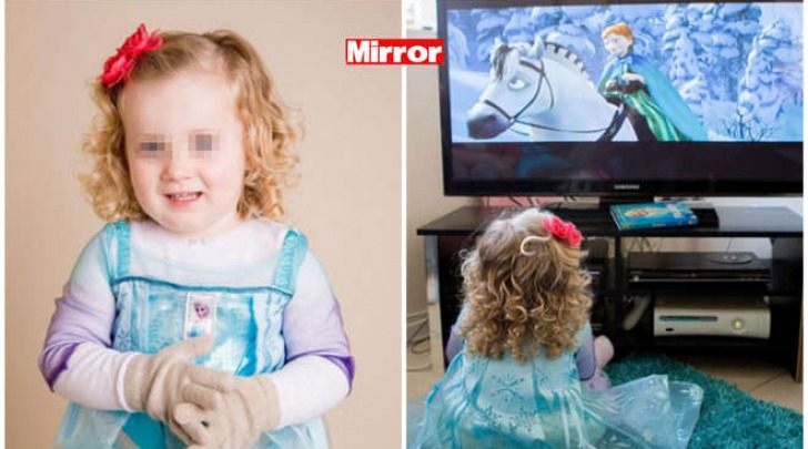 La piccola Gracie come la principessa di Frozen (Mirror)