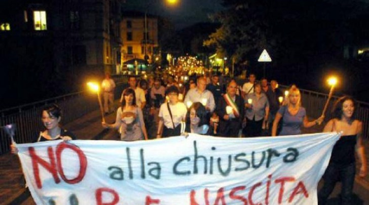 Protesta a Sulmona