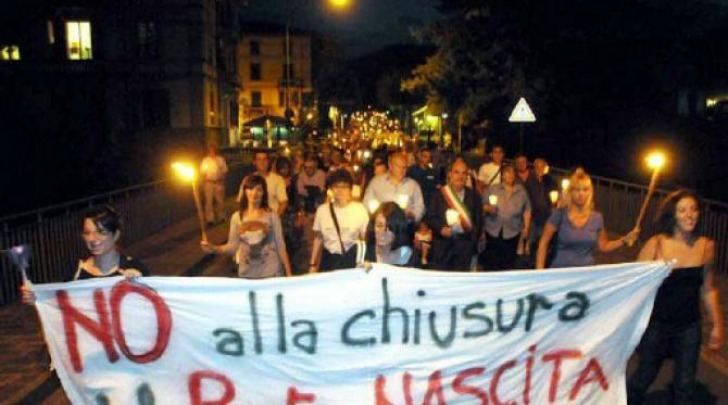 Protesta a Sulmona