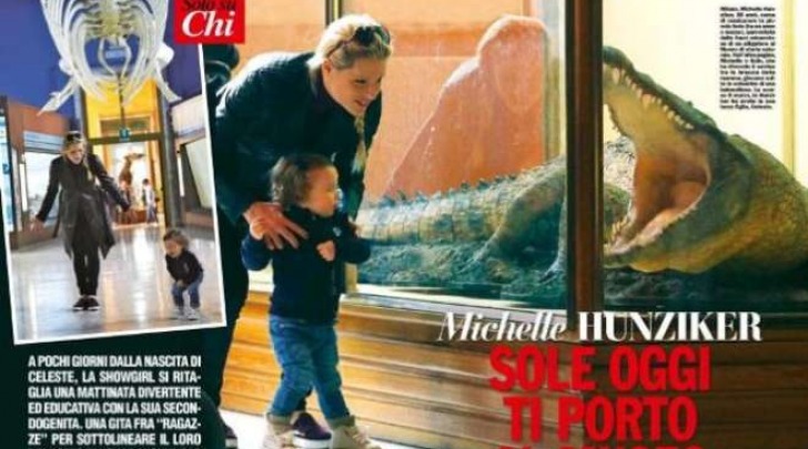 Michelle Hunziker e la figlia Sole (Chi)