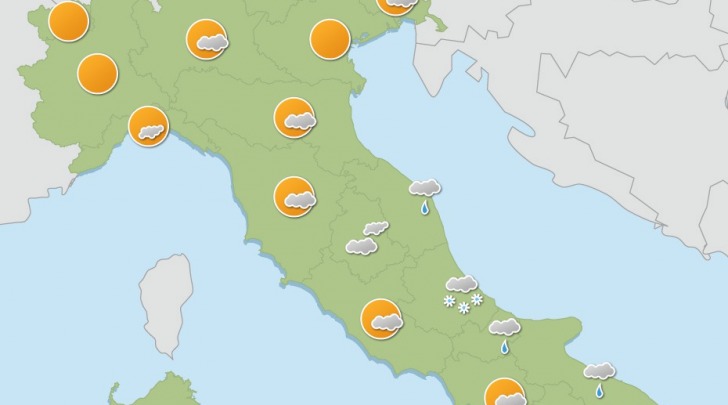 previsioni meteo di oggi