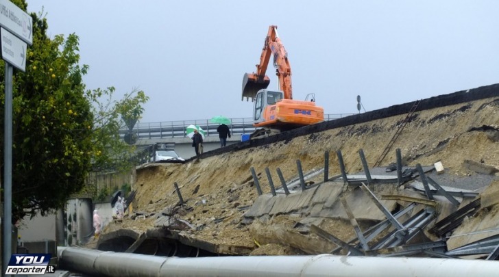 crollo muro asse attrezzato