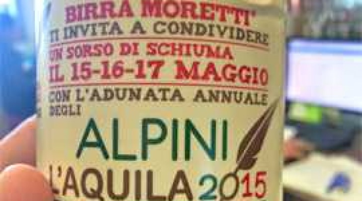 Moretti lattina adunata degli alpini 2015 L'Aquila