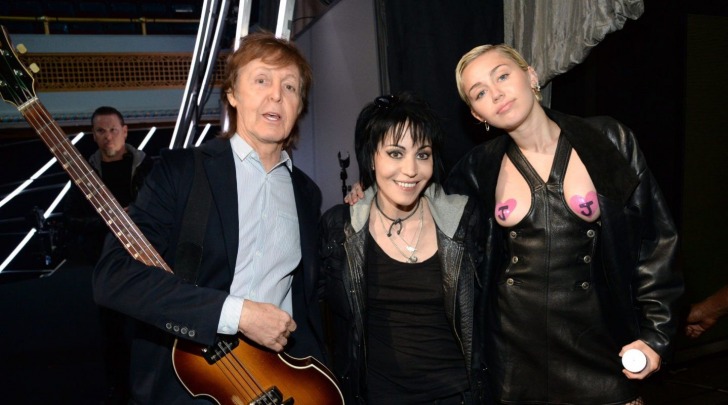 Miley Cyrue e Paul McCartney 