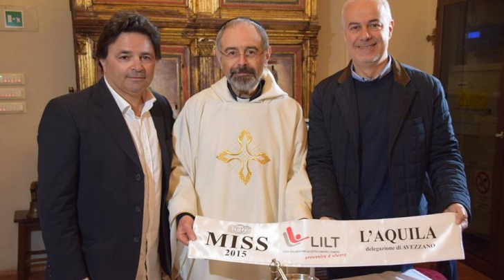 benedizione fascia Miss Lilt L'Aquila 2015