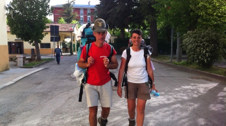 Cesare Castelnuovo con la moglie Simona