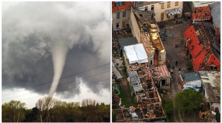 Tornado devasta Butzow, Germania