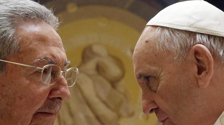 Raul Castro e Papa Francesco